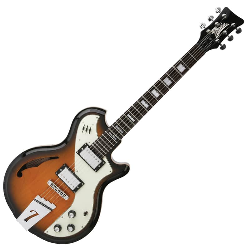 Italia Mondial Deluxe Electric Guitar - Two Tone Sunburst image 1