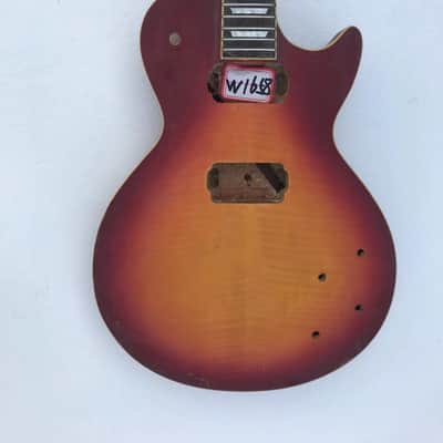Cherry Burst Les Paul LP Style Guitar Body, Maple Neck and Rosewood Fingerboard image 3