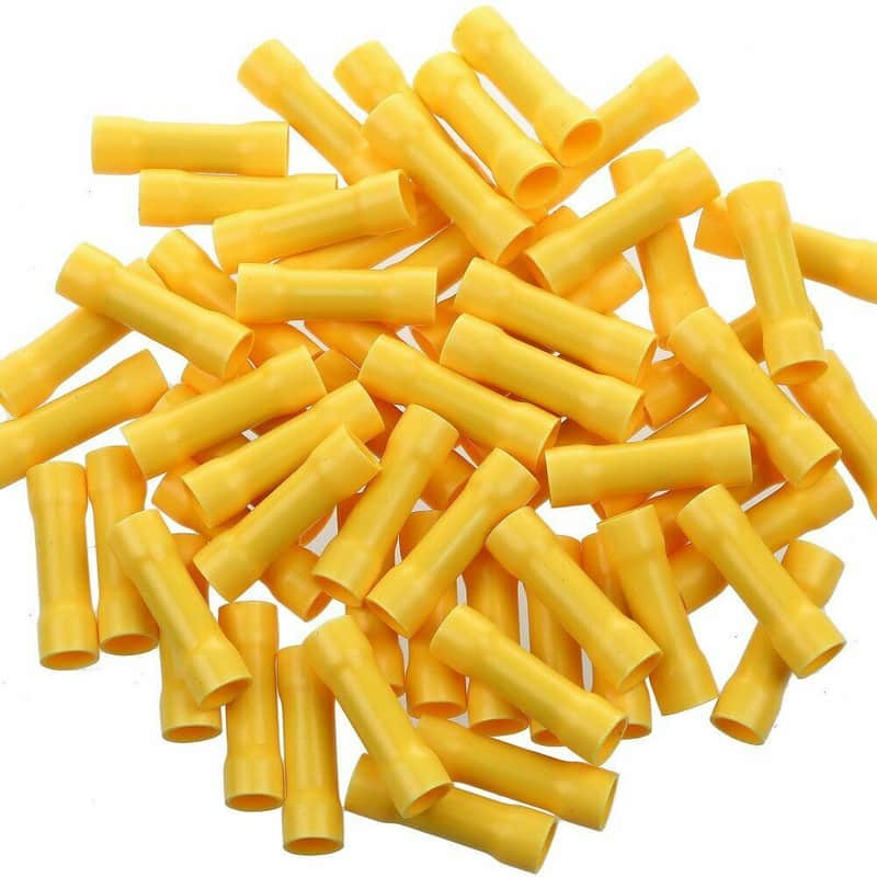 Absolute 100 12-10 Gauge AWG YELLOW insulated crimp terminals Crimping connector image 1