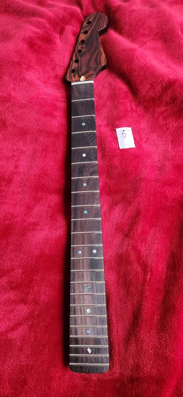 Stratocaster strat #5 all rosewood neck replacement, 9.5 radius, modern C shape image 1