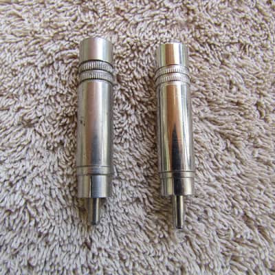 1/4" To Phono Plug Adapters Lot of 2 Good Condition 1/4" To Phono Plug Adapters image 2