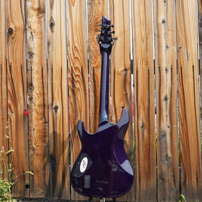 Schecter Diamond Series Japan PROTOTYPE Hollywood Classic - Black Violet 6-String w/ Tweed Case image 10