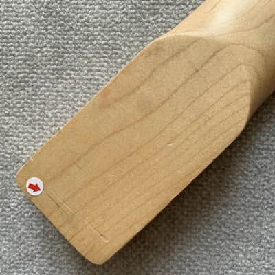 Short Scale Maple Wood Guitar Mini Neck, 21 Frets Fingerboard image 3