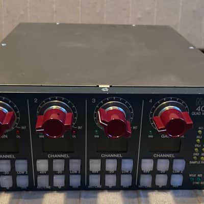 AMS Neve 4081 Quad Mic Pre+digital card and rack ears image 1