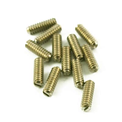BTSHS-L WD (8) Slot Head Saddle Height Adjustment Screws 6-32 X 7/16 Bass/Tele