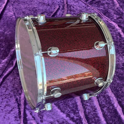 Mapex Saturn series 14x10, Black Cherry Sparkle Tom * Maple-Walnut shell * tight and powerfull sound image 2