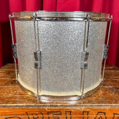 1970s Ludwig 12x17 Tenor Drum Silver Sparkle image 6