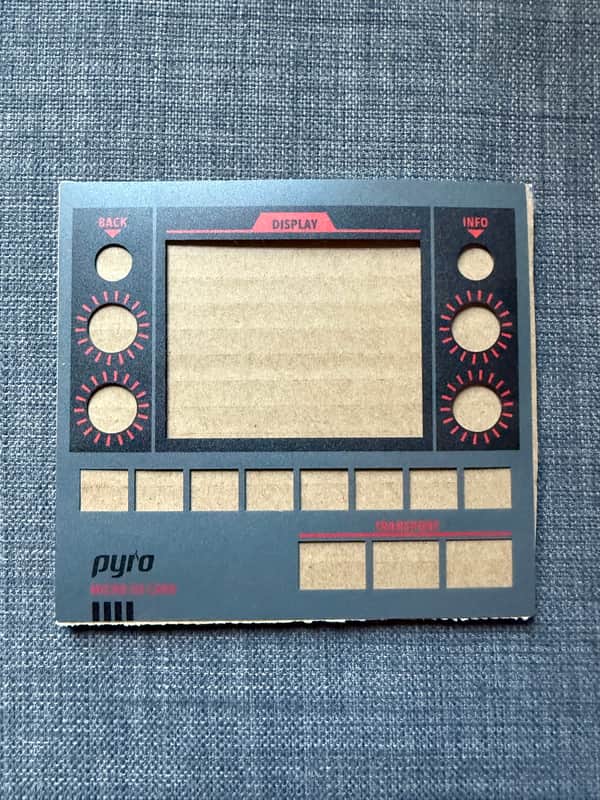 Pyro Audio SP-202 Style Overlay for 1010music Blackbox - Unused, Never Applied image 1