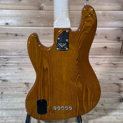 Fender Custom Shop Custom Classic V Electric Bass Guitar - Natural image 4
