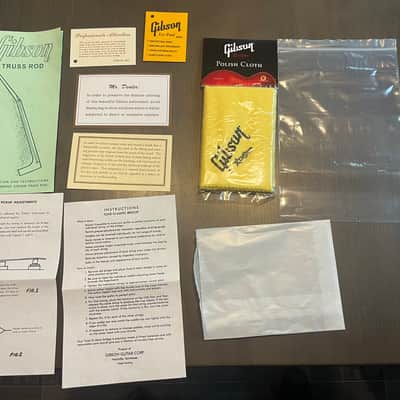 Gibson Gibson Custom Polishing Cloth With Tags And Truss Rod Instructions Les Paul SG image 1