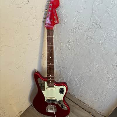 Greg Koch Fender matching head stock American Vintage '62 'Thin Skin' Jaguar 2007 - 2008 - Candy Apple Red AVRI image 5