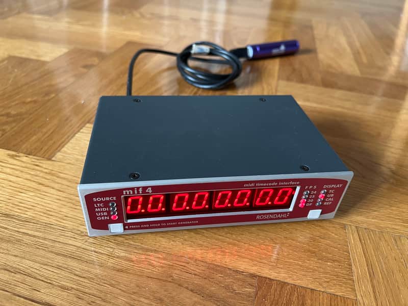 Rosendahl mif4 MTC/LTC timecode interface 2016 - Black/Silver/Red image 1