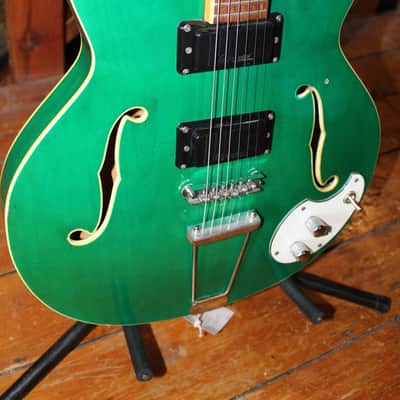 Mosrite Celebrity III Rare Translucent Green late 1960s image 5