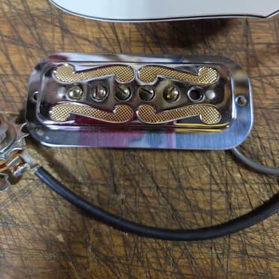 Vintage RARE New Old Stock 1972 Harmony Rebel H81 Loaded Pickguard Wiring Harness DeArmond Gold Foil Pickup Slider Switches Luthier Guitar Parts image 2