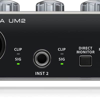 Behringer UM2 Audiophile 2x2 USB Audio Interface With XENYX Mic Preamplifier image 5