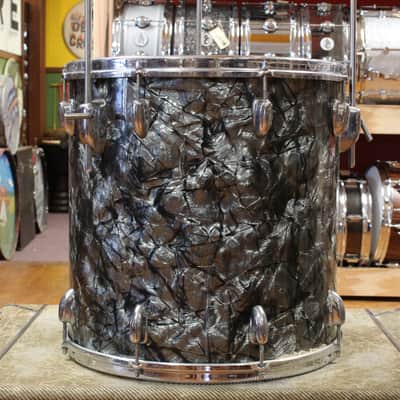 1960s Slingerland Gene Krupa Deluxe in Black Diamond Pearl 14x20 9x13 16x16 image 9