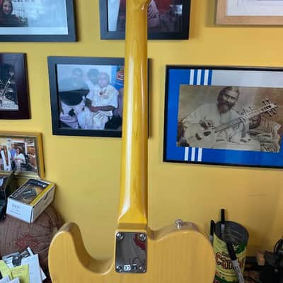 Fender Japan Ltd Ed Traditional 60s Telecaster Electric Guitar w/Bigsby mid-2020s - Translucent Vintage Butterscotch Over Natural Wood Grain image 2