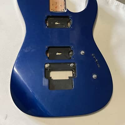 2000's India Jackson JS30 JS Series Dinky Blue Mahogany Guitar Body Floyd Ready image 3