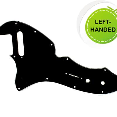 Left-handed 69 Telecaster Tele Thinline Re-Issue Style Guitar Pickguard 3ply black image 1