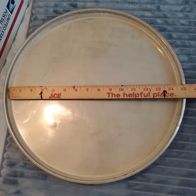 Rogers 1950s - early 1960s 15" inch HEAD 2 PLY DRUMHEAD BREAD & BUTTER B&B Era image 5
