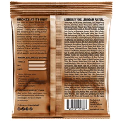 Ernie Ball Earthwood Acoustic Guitar Strings Set 3 Pack 10-50 image 2