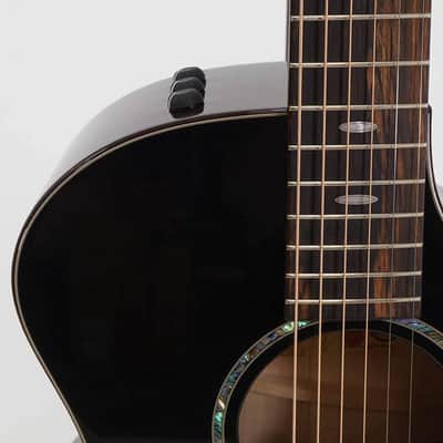 Taylor Custom Shop 2024 Grand Auditorium Acoustic-Electric Guitar - Blacktop Sitka Spruce with A Flame Maple Brushfire Finish Sides and 2-Piece Back image 3
