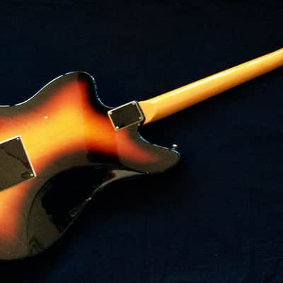 VINTAGE 1967 DOMINO SPARTAN 3 TONE SUNBURST MADE IN JAPAN MATSUMOKU  UPGRADED FENDER N3 SINGLE COIL image 4