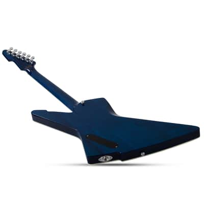 Schecter E-1 Electro Resin Transparent Blue image 7