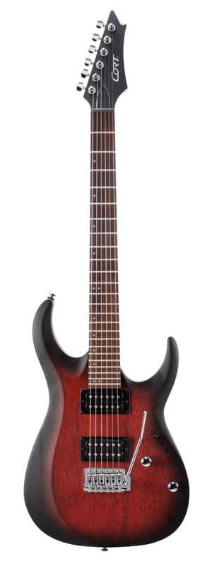 Cort X100 Open Pore Black Cherry Burst image 1