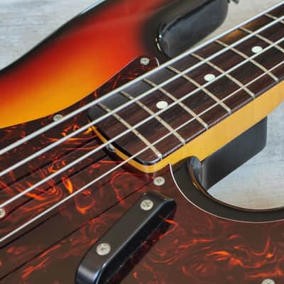 1981 Fernandes Japan RJB-75 "The Revival" Series Jazz Bass (Nitro Sunburst) image 5