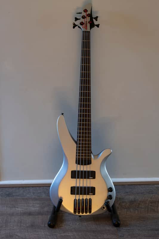 Yamaha RBX775 5-String Bass Guitar Metallic Silver | Reverb UK