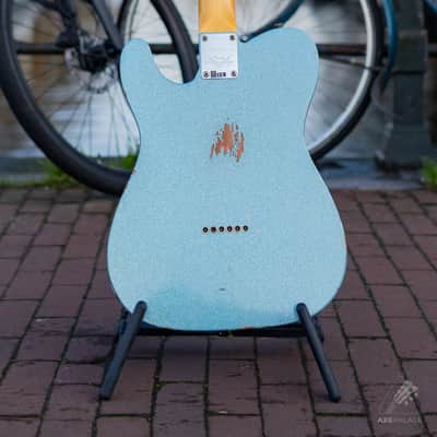 Fender Custom Shop Telecaster '61 Reissue Aged Daphne Blue Sparkle image 7
