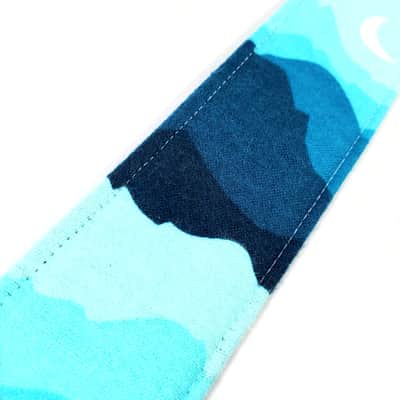 Blue Mountain Range Guitar Strap-Great Outdoors National Park Guitar Strap -Camping Guitar Strap- Double Padded - Universal Guitar Strap image 2