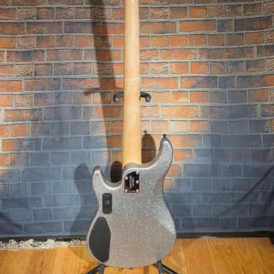 SPARKLE Ernie Ball Music Man StingRay 5 HH Maple Fretboard Silver Sparkle w/ OHSC image 15