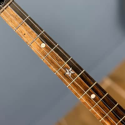 Custom Vega Senator 19-Fret Tenor Banjo with Fiberskin head, Vintage Star Hardware and Marbled Fretboard image 7