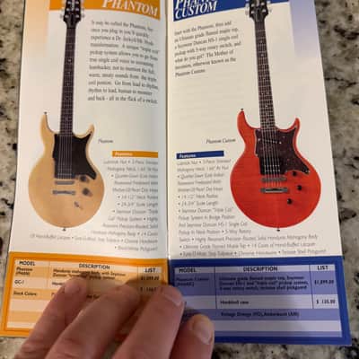 Hamer Price List 1998 standard studio artist eclipse phantom custom Mirage special cruise Bass  Californian Diablo Daytona Duo Tone chaparral 12 string image 8