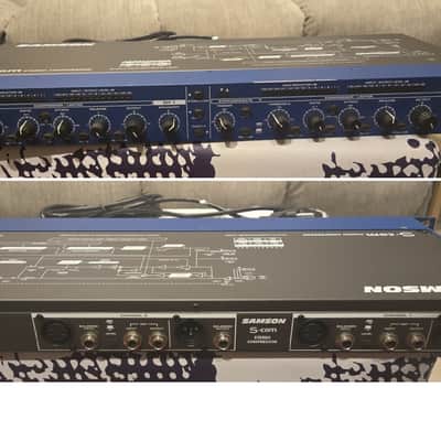 Samson S-Com Stereo Compressor 2-Channel rack unit (SCom, S.Com) w/ box, manual image 2