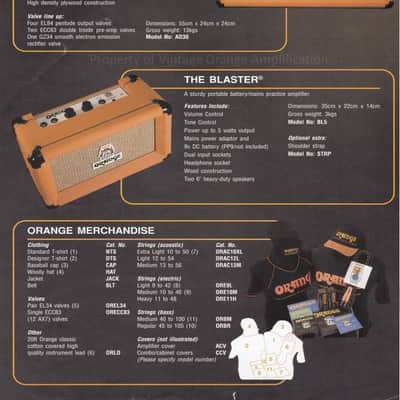 Orange The Blaster - Super Rare - Made by Matamp UK - 1998 image 16