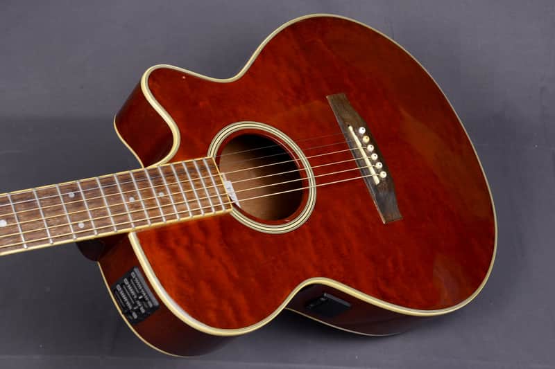 RARE Vintage 1994-2003 Jasmine Takamine TS90C-DW Maple Walnut