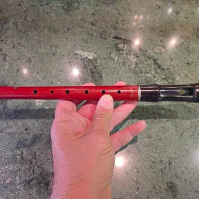 Wood Ebony Vintage Block Flute Combi 1970s Germany image 7