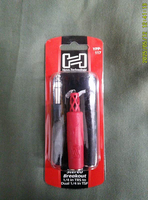 Hosa YPP117 YPP-117 1/4" TRS to Dual 1/4" TS Female - 6" 2010s - Standard image 1