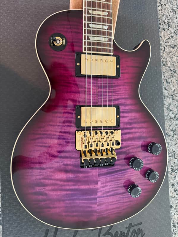 NEW! Gibson Custom Les Paul Axcess Standard Figured Top Floyd Rose Electric Guitar - Greatest Hits II - Tri-Berry Burst - WOW! 8.7lbs