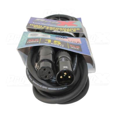 6X ProX XC-DMX15 15 Ft. High Performance DMX Male 3-Pin to DMX Female 3-Pin Cable image 5