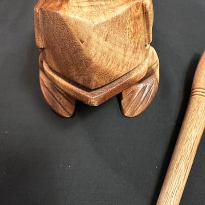 Handmade 8" Frog Guiro Scraper Rasper, Rhythm Fusion, with Beater-MINT image 3