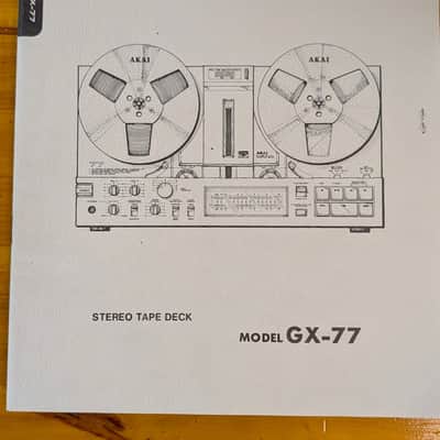 Akai GX-77 reel to reel - [Superb!] condition, refurbished ($600!), original takeup reel, original service manual, extra NOS tape! image 18