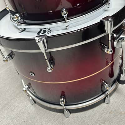 Pearl Reference One 3-pc. Shell Pack (Cymbals and Hardware Not Included), Natural Banded Redburst (RF1C903XPS/C836) image 11