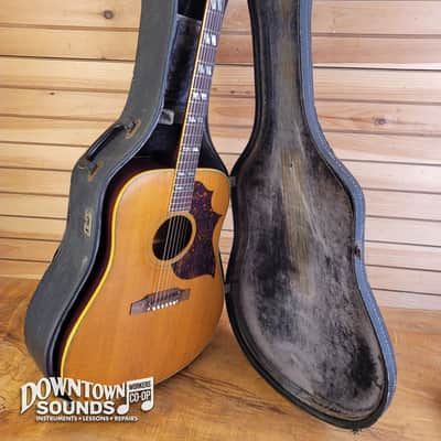 1966 Gibson Country Western Dreadnought Acoustic Guitar with Hard Case - Natural, 4lbs 7oz image 17