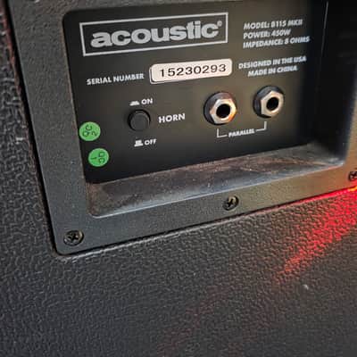 Acoustic B600H head and cab halfstack image 11