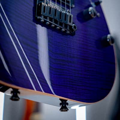 Schecter Sunset Custom II HSH Black Violet image 4