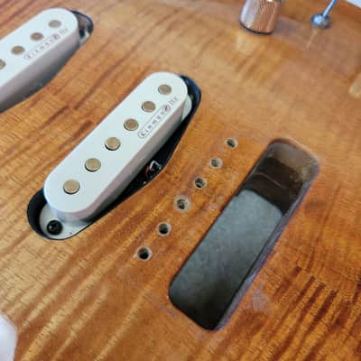Hamer USA Mirage Electric Guitar 1995 Flamed Koa W/OHSC Kinman Pickups image 13